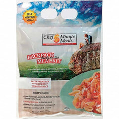 Chef Minute Meals - Emergency Preparedness Supplies Type: Ready-to-Eat Chicken Parm Meal Contents/Features: Heater Pad & Activator Solution; Cutlery Kit w/Utensils, Salt & Pepper Packets; 9-oz Entr e - USA Tool & Supply