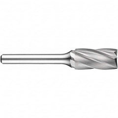 Precision Twist Drill - 1/4" Cut Diam, 1/4" Shank Diam, Carbide Aluma Cut Cylinder Burr with End Cut - USA Tool & Supply