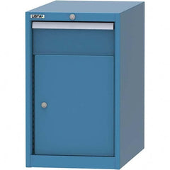 LISTA - 1 Drawer, 45 Compartment Bright Blue Steel Modular Storage Cabinet - USA Tool & Supply