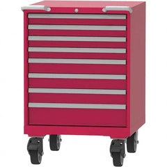 LISTA - 8 Drawer, 45 Compartment Bright Blue Steel Modular Storage Cabinet - USA Tool & Supply