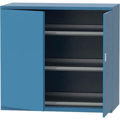 LISTA - 84 Compartment Bright Blue Steel Modular Storage Cabinet - USA Tool & Supply
