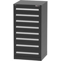 Vidmar - 8 Drawer Black Steel Modular Storage Cabinet - USA Tool & Supply