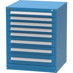 Vidmar - 8 Drawer Bright Blue Steel Modular Storage Cabinet - USA Tool & Supply