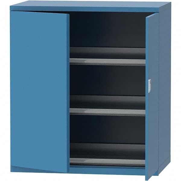 LISTA - 99 Compartment Bright Blue Steel Modular Storage Cabinet - USA Tool & Supply