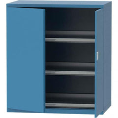 LISTA - 99 Compartment Bright Blue Steel Modular Storage Cabinet - USA Tool & Supply