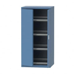 LISTA - 124 Compartment Bright Blue Steel Modular Storage Cabinet - USA Tool & Supply