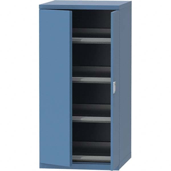 LISTA - 45 Compartment Bright Blue Steel Modular Storage Cabinet - USA Tool & Supply