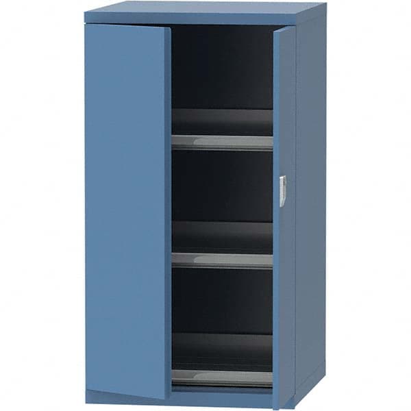 LISTA - 45 Compartment Bright Blue Steel Modular Storage Cabinet - USA Tool & Supply