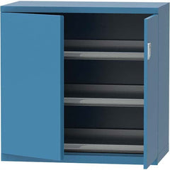 LISTA - 84 Compartment Bright Blue Steel Modular Storage Cabinet - USA Tool & Supply