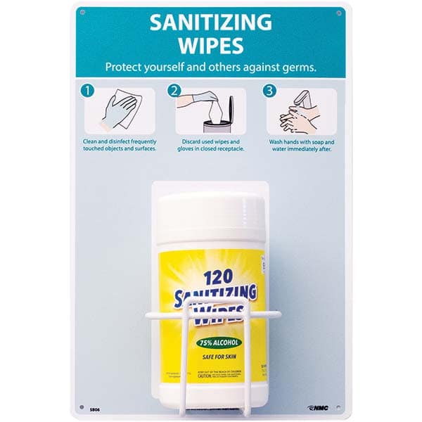NMC - PPE Dispensers Type: Sanitizing Wipe Dispenser Station Mount: Table/Wall - USA Tool & Supply