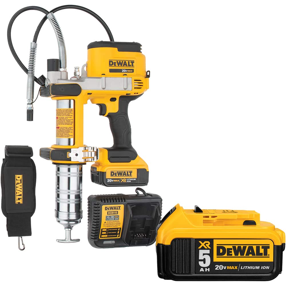 DeWALT - Grease Guns Type: Battery Operationed Grease Gun Capacity (oz.): 16 - USA Tool & Supply