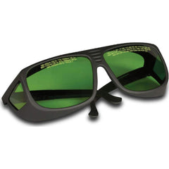 Tykma Electrox - Safety Glasses; Type: Laser Safety Glasses ; Lens Color Family: Green ; Lens Color: Green ; Frame Color Family: Black ; Metal Frame: No ; Frame Design: Wrap Around - Exact Industrial Supply