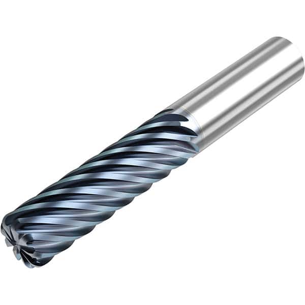 Niagara Cutter - 3/4" Diam 9 Flute Solid Carbide 0.12" Corner Radius End Mill - USA Tool & Supply