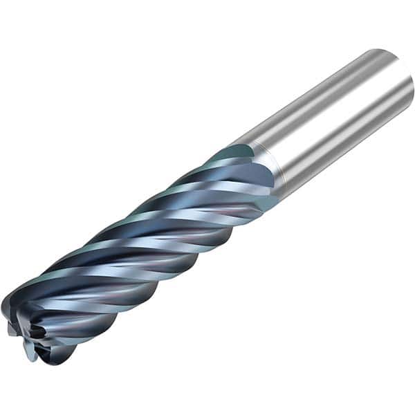 Niagara Cutter - 1/2" Diam 6 Flute Solid Carbide 0.12" Corner Radius End Mill - USA Tool & Supply