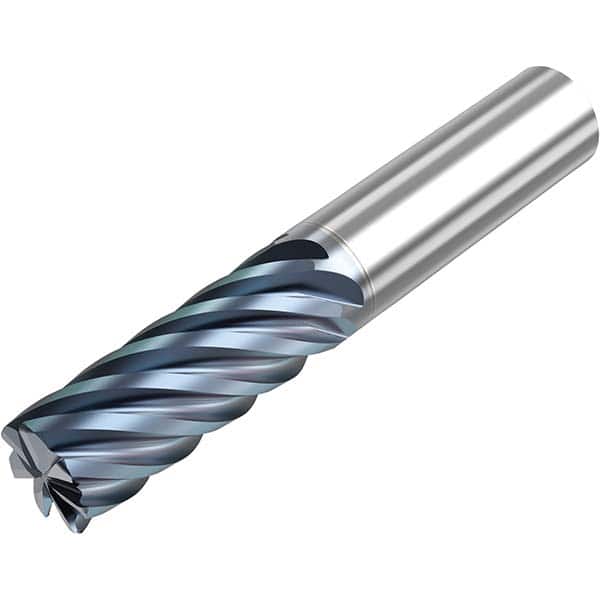 Niagara Cutter - 1/2" Diam 7 Flute Solid Carbide 0.03" Corner Radius End Mill - USA Tool & Supply