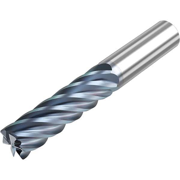 Niagara Cutter - 5/8" Diam 6 Flute Solid Carbide 0.015" Corner Radius End Mill - USA Tool & Supply