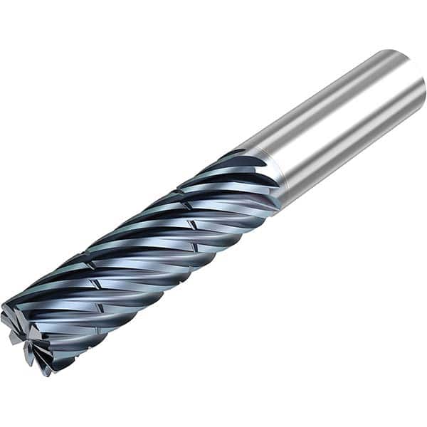 Niagara Cutter - 1" Diam 9 Flute Solid Carbide 0.03" Corner Radius End Mill - USA Tool & Supply
