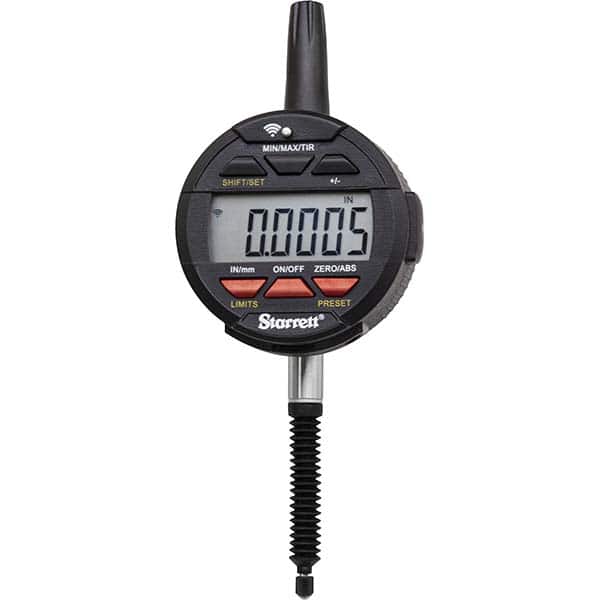 Starrett - Electronic Drop Indicators Minimum Measurement (Decimal Inch): 0 Minimum Measurement (Inch): 0 - USA Tool & Supply