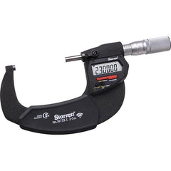 Starrett - Electronic Outside Micrometers Minimum Measurement (Decimal Inch): 2 Minimum Measurement (mm): 50 - USA Tool & Supply