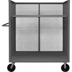 Durham - 3,000 Lb Capacity 1-Shelf 3-Sided Mesh Truck - USA Tool & Supply