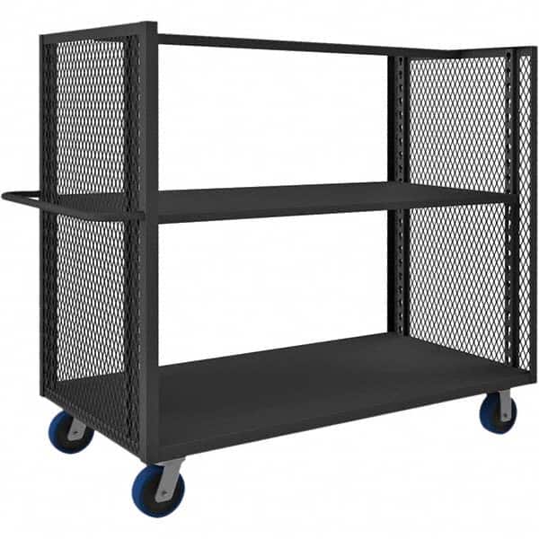 Durham - 2,000 Lb Capacity 2-Shelf 2-Sided Mesh Truck - USA Tool & Supply