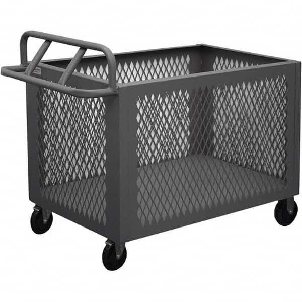 Durham - 1,400 Lb Capacity 1-Shelf 4-Sided Mesh Box Truck - USA Tool & Supply