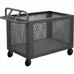 Durham - 1,400 Lb Capacity 1-Shelf 4-Sided Mesh Box Truck - USA Tool & Supply