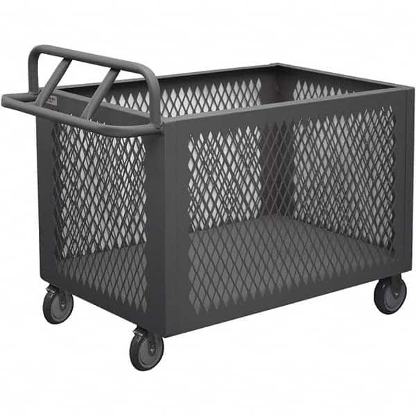 Durham - 1,200 Lb Capacity 1-Shelf 4-Sided Mesh Box Truck - USA Tool & Supply