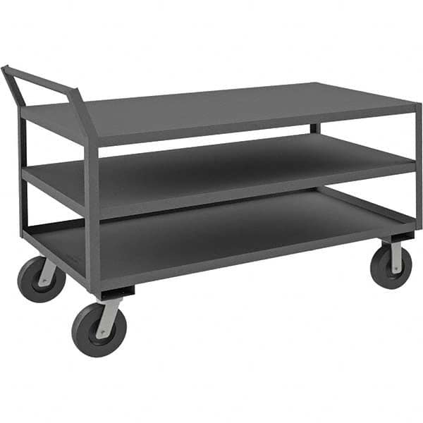 Durham - 4,800 Lb Capacity 3-Shelf Low Deck Service Truck - USA Tool & Supply