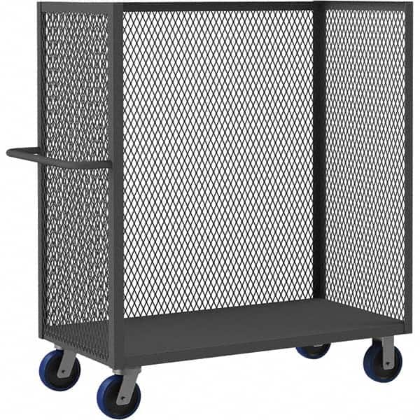 Durham - 3,600 Lb Capacity 1-Shelf 3-Sided Mesh Truck - USA Tool & Supply