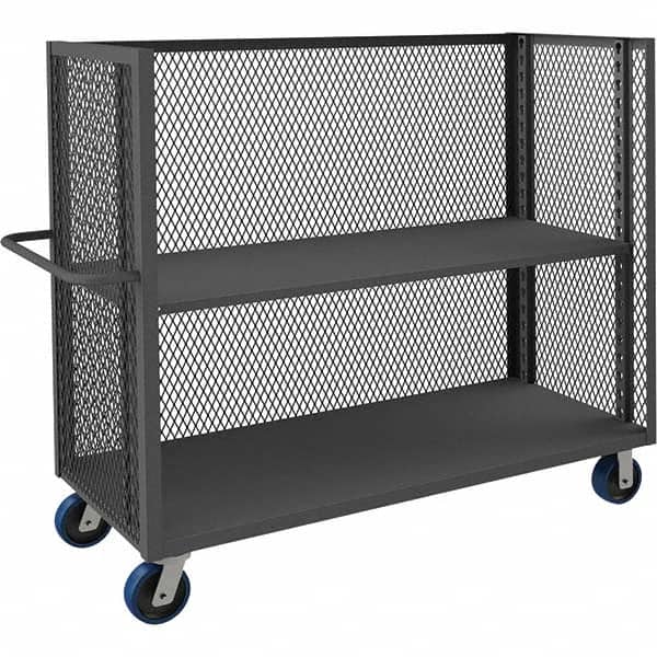 Durham - 3,600 Lb Capacity 1-Shelf 3-Sided Mesh Truck - USA Tool & Supply