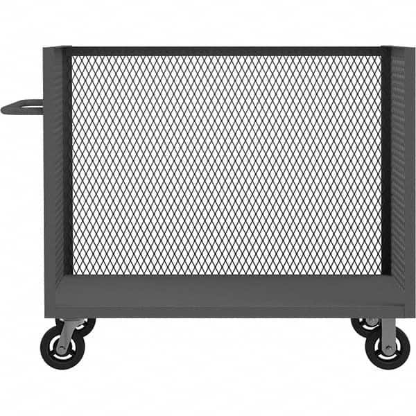 Durham - 2,000 Lb Capacity 1-Shelf 3-Sided Mesh Truck - USA Tool & Supply