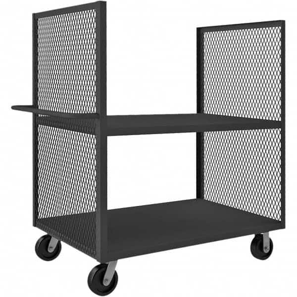 Durham - 2,000 Lb Capacity 2-Shelf 2-Sided Mesh Truck - USA Tool & Supply
