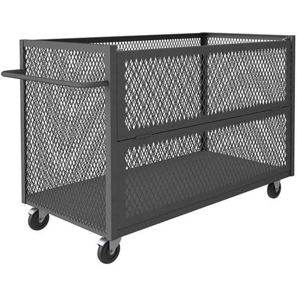 Durham - 1,400 Lb Capacity 1-Shelf 3-Sided Mesh Truck - USA Tool & Supply