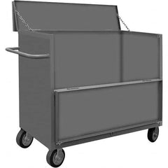 Durham - 2,000 Lb Capacity 1-Shelf 3-Sided Solid Truck - USA Tool & Supply