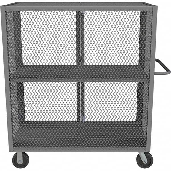 Durham - 2,000 Lb Capacity 1-Shelf Security Mesh Truck - USA Tool & Supply