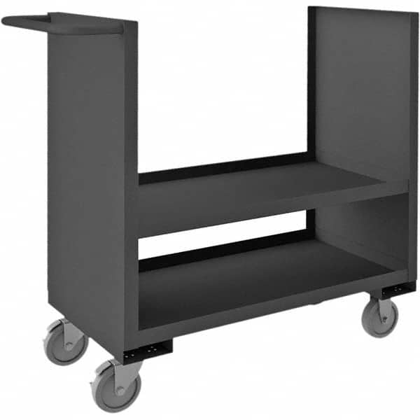 Durham - 1,200 Lb Capacity 2-Shelf 2-Sided Solid Truck - USA Tool & Supply