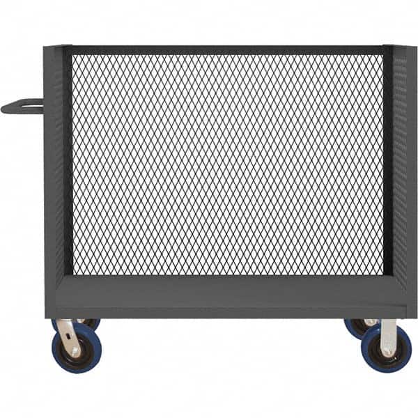 Durham - 3,600 Lb Capacity 1-Shelf 3-Sided Mesh Truck - USA Tool & Supply