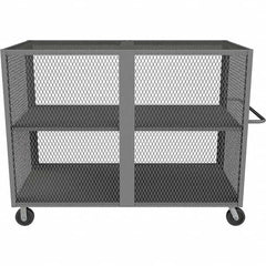 Durham - 2,000 Lb Capacity 2-Shelf Security Mesh Truck - USA Tool & Supply