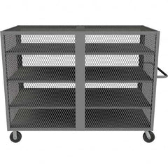 Durham - 2,000 Lb Capacity 4-Shelf Security Mesh Truck - USA Tool & Supply