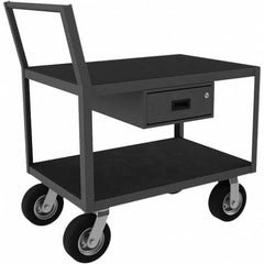 Durham - 1,200 Lb Capacity 2-Shelf Low Deck Service Truck - USA Tool & Supply