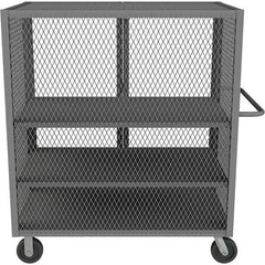 Durham - 2,000 Lb Capacity 3-Shelf Security Mesh Truck - USA Tool & Supply