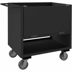 Durham - 2,000 Lb Capacity 2-Shelf 4-Sided Solid Box Truck - USA Tool & Supply
