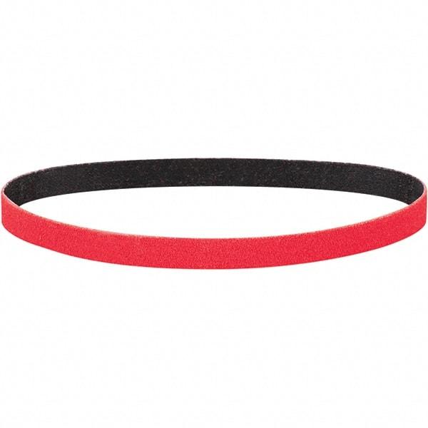 Dynabrade - 1" Wide x 18" OAL, 80 Grit, Ceramic Abrasive Belt - Ceramic, Coated, X Weighted Cloth Backing, Wet/Dry - USA Tool & Supply