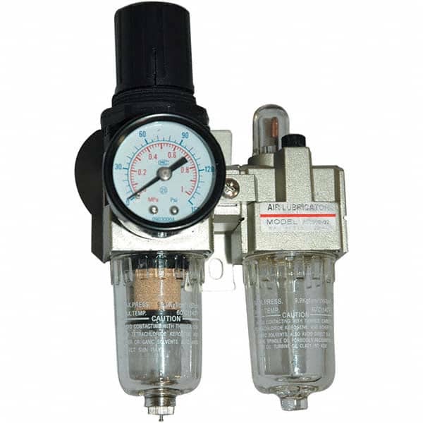 JohnDow - Filter, Regulator & Lubricator (FRL) Units Configuration: 2 Pc. Filter/Regulator-Lubricator Body Type: Standard - USA Tool & Supply