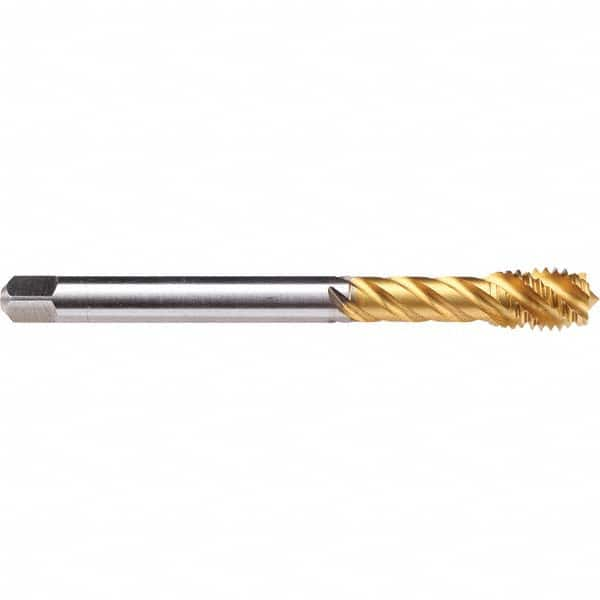 Emuge - M8x1.00 Metric Fine 0 Flute D5 Modified Bottoming Spiral Flute Tap - USA Tool & Supply