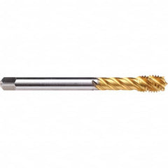 Emuge - M16x1.50 Metric Fine 0 Flute D6 Modified Bottoming Spiral Flute Tap - USA Tool & Supply