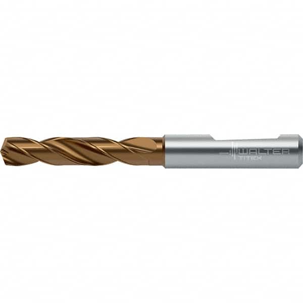 Walter-Titex - 19.5mm 140° Spiral Flute Solid Carbide Screw Machine Drill Bit - USA Tool & Supply