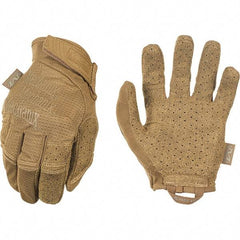 Mechanix Wear - Size M Work Gloves - For Work & Driver, Uncoated, Adjustable Closure Cuff, Full Fingered, Tan, Paired - USA Tool & Supply