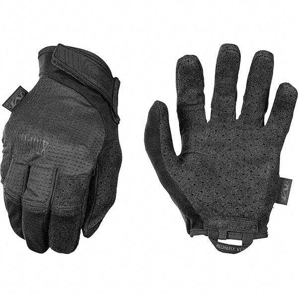 Mechanix Wear - Size M/L Work Gloves - For Work & Driver, Uncoated, Adjustable Closure Cuff, Full Fingered, Black, Paired - USA Tool & Supply